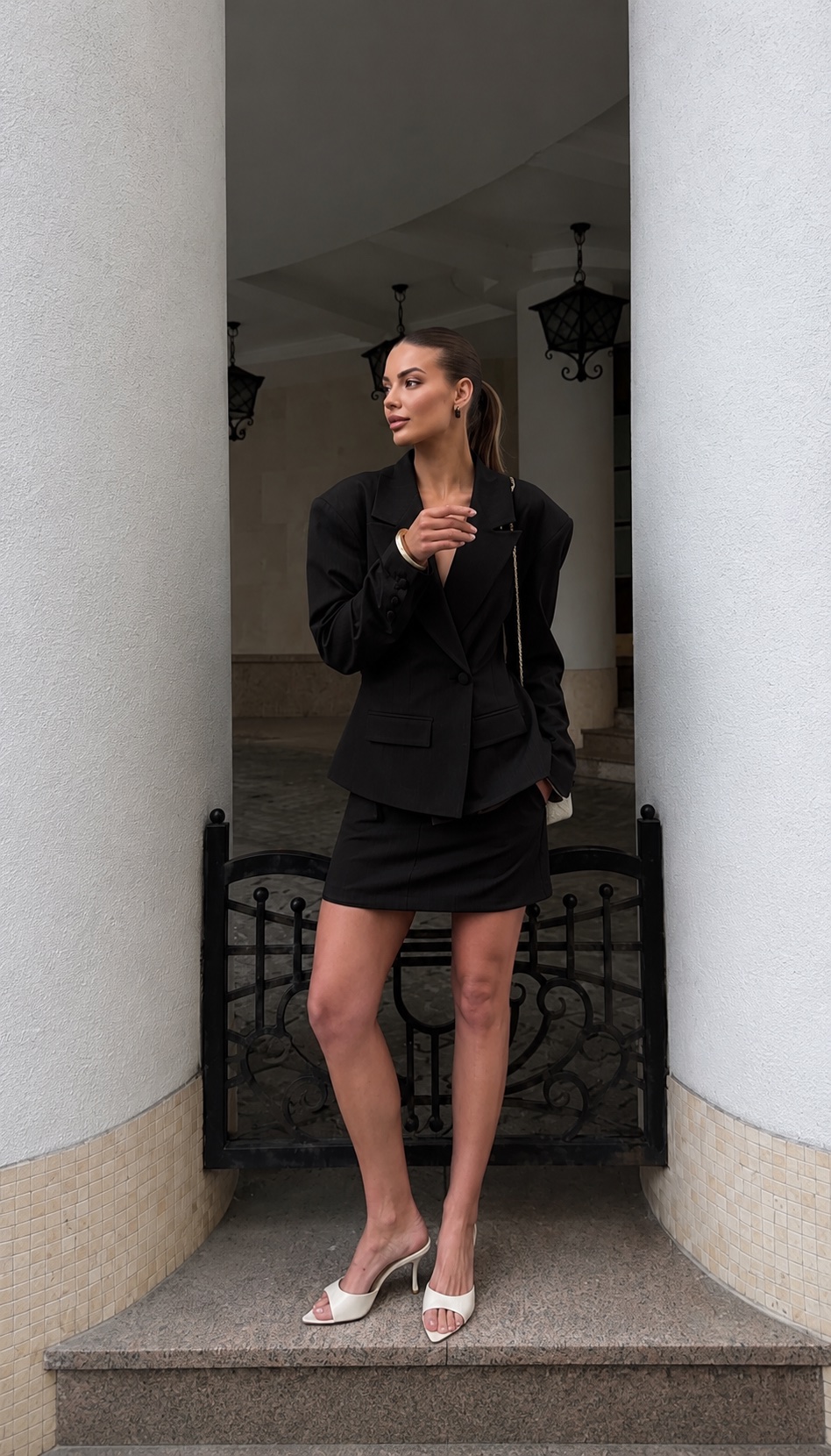 SCULPT blazer - črna - slika 3