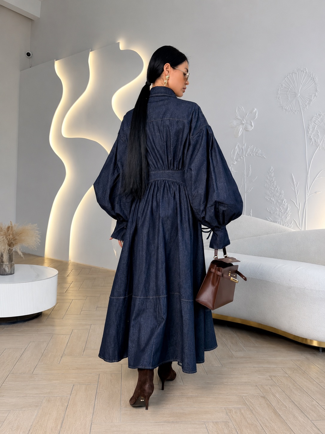 AMARA denim obleka - slika 3