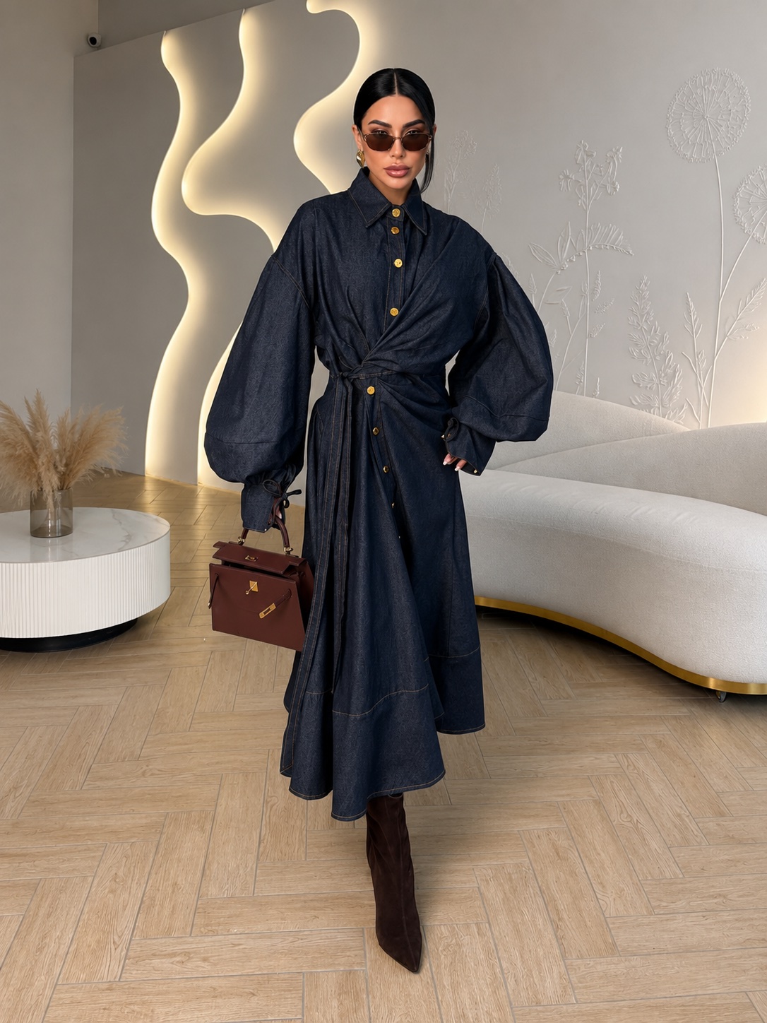 AMARA denim obleka